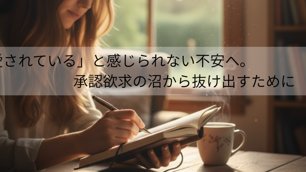 「愛されている」と感じられない不安へ。承認欲求の沼から抜け出すために。