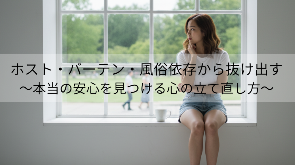ホスト・バーテン・風俗依存から抜け出す：苦しさを手放し、本当の安心を見つける心の立て直し方