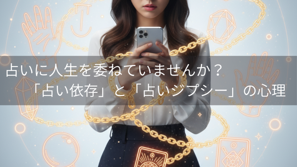 占いに人生を委ねていませんか？～「占い依存」と「占いジプシー」の心理～